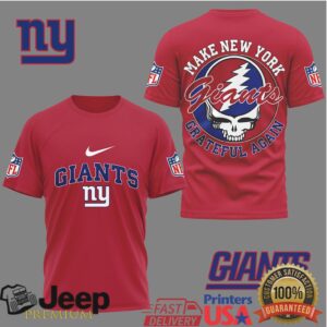New York Giants Make New York Grateful Again Skull NFL T Shirt New York Giants Make New York Grateful Again Skull NFL T Shirt
