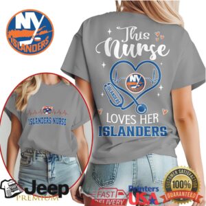 New York Islanders Nurse Shirt This Nurse Loves Her Islanders NHL Heartbeat T Shirt