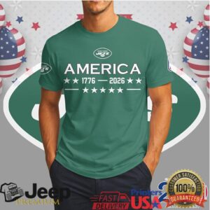 New York Jets Happy 250th Anniversary America 1776 2026 Patriotic Shirt