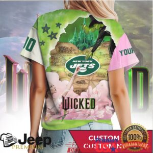 New York Jets x Wicked Movie Art Personalized NFL Fan T Shirt New York Jets x Wicked Movie Art Personalized NFL Fan T Shirt