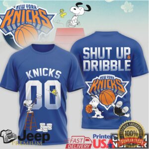 New York Knicks Snoopy Shut Up and Dribble Basketball Jersey T Shirt New York Knicks Snoopy Shut Up and Dribble Basketball Jersey T Shirt
