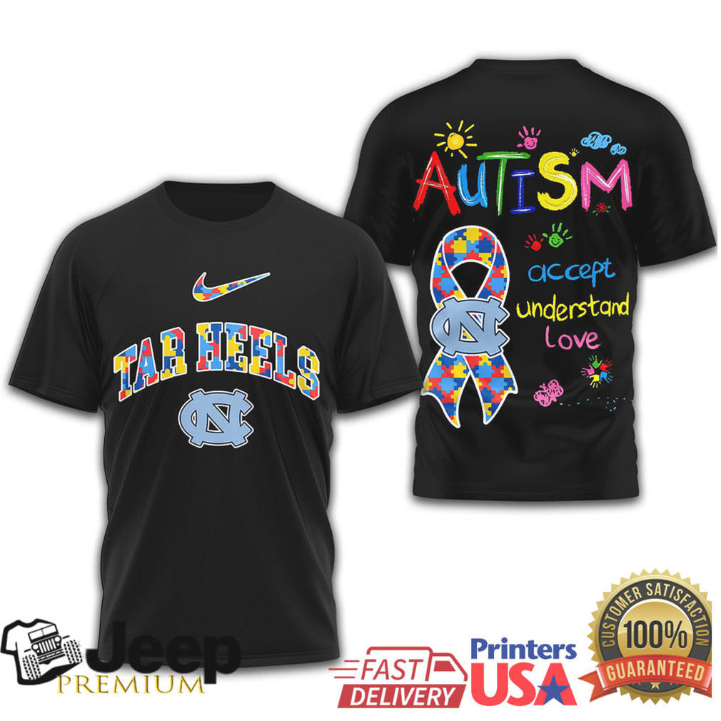 North Carolina Tar Heels Autism Awareness Ribbon Fan Apparel North Carolina Tar Heels Autism Awareness Ribbon Fan Apparel