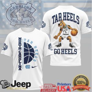 North Carolina Tar Heels Go Heels Scooby Doo Basketball T Shirt North Carolina Tar Heels Go Heels Scooby Doo Basketball T Shirt