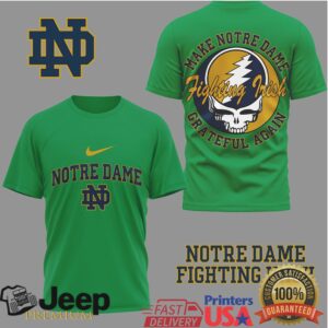 Notre Dame Fighting Irish Grateful Dead Style Steal Your Face T Shirt Notre Dame Fighting Irish Grateful Dead Style Steal Your Face T Shirt