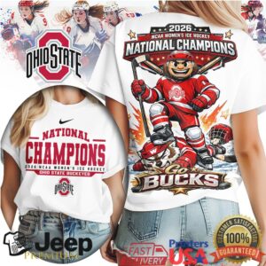 Ohio State Buckeyes 2026 NCAA Women's Ice Hockey National Champions T Shirt