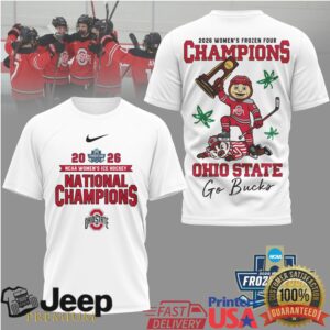 Ohio State Buckeyes 2026 Women's Frozen Four National Champions T Shirt