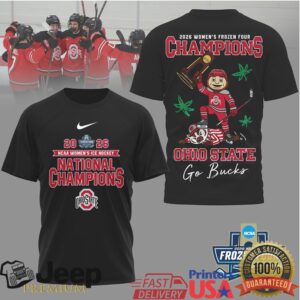 Ohio State Buckeyes 2026 Women's Frozen Four National Champions T Shirt