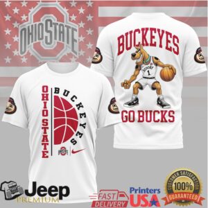 Ohio State Buckeyes Scooby Doo Basketball Graphic T Shirt Ohio State Buckeyes Scooby Doo Basketball Graphic T Shirt