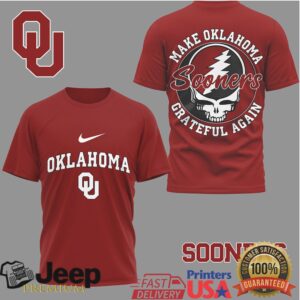 Oklahoma Sooners Grateful Dead Steal Your Face Custom T Shirt Oklahoma Sooners Grateful Dead Steal Your Face Custom T Shirt