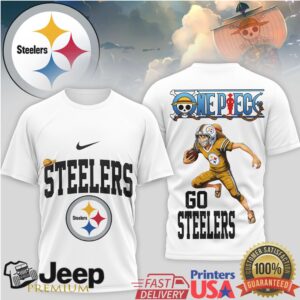 One Piece Luffy x Pittsburgh ST Shirtlers NFL Football Anime T Shirt