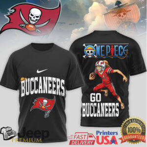One Piece Luffy x Tampa Bay Buccaneers NFL Pirate King T Shirt One Piece Luffy x Tampa Bay Buccaneers NFL Pirate King T Shirt