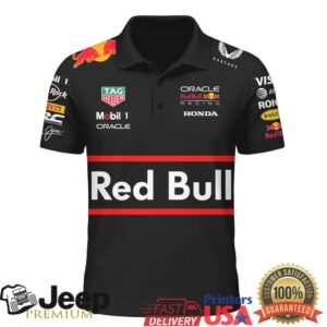 Oracle Red Bull Racing F1 Team Sponsor Logo Performance Polo Shirt