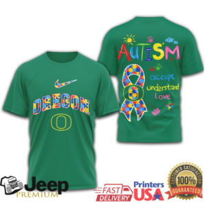 Oregon Ducks Autism Awareness T Shirt Accept Understand Love Oregon Ducks Autism Awareness T Shirt Accept Understand Love