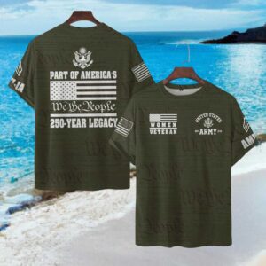 Part Of America's Legacy We The People Women Army Veteran T Shirt