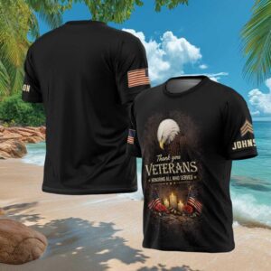 Patriotic Thank You Veterans Bowing Bald Eagle Memorial T Shirt Patriotic Thank You Veterans Bowing Bald Eagle Memorial T Shirt