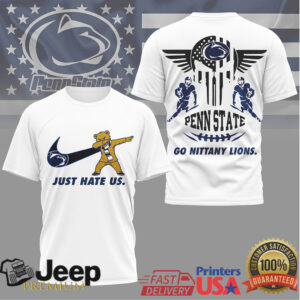 Penn State Nittany Lions Just Hate Us Dabbing Mascot Skull Wings T Shirt Penn State Nittany Lions Just Hate Us Dabbing Mascot Skull Wings T Shirt