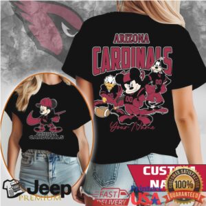 Personalized Arizona Cardinals Mickey & Friends NFL Fan T Shirt