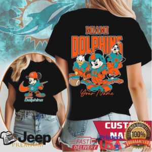 Personalized Miami Dolphins Mickey & Friends NFL Disney T Shirt