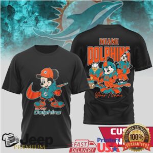 Personalized Miami Dolphins Mickey & Friends NFL Disney T Shirt