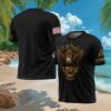 U.S. Army Retired America 250 Eagle Heritage Custom Name T Shirt U.S. Army Retired America 250 Eagle Heritage Custom Name T Shirt