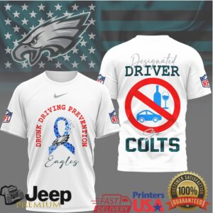 Philadelphia Eagles Drunk Driving Prevention Designated Driver T Shirt