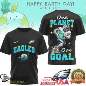 Philadelphia Eagles Earth Day T Shirt One Planet One Goal Football T shirt Philadelphia Eagles Earth Day T Shirt One Planet One Goal Football T shirt