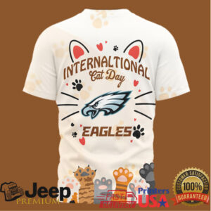 Philadelphia Eagles International Cat Day Fan T Shirt