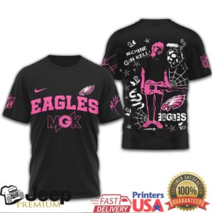 Philadelphia Eagles Machine Gun Kelly MGK Pink T Shirt
