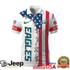 Philadelphia Eagles NFL Stars and Stripes Patriotic Polo Shirt