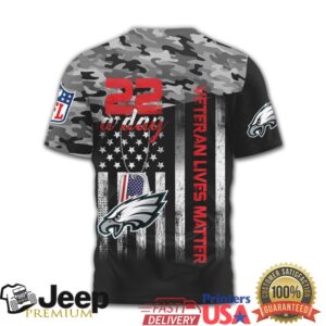 Philadelphia Eagles NFL Veteran Lives Matter 22 A Day Military Camo T Shirt Philadelphia Eagles NFL Veteran Lives Matter 22 A Day Military Camo T Shirt