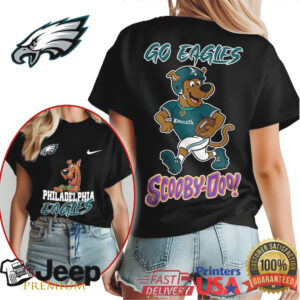 Philadelphia Eagles Scooby Doo Go Eagles NFL Football T Shirt