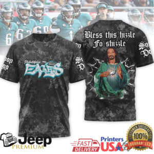 Philadelphia Eagles Snoop Dogg Bless This Hizzle Custom T Shirt Philadelphia Eagles Snoop Dogg Bless This Hizzle Custom T Shirt