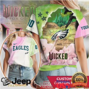 Philadelphia Eagles Wicked Movie Collaboration Personalized T Shirt
