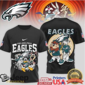 Philadelphia Eagles x Looney Tunes Squad NFL Football T Shirt