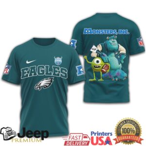 Philadelphia Eagles x Monsters Inc. Mike and Sulley NFL Fan Shirt Philadelphia Eagles x Monsters Inc. Mike and Sulley NFL Fan Shirt