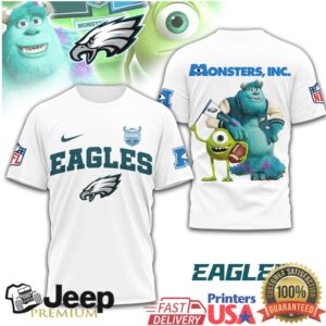 Philadelphia Eagles x Monsters Inc. Mike and Sulley NFL Fan Shirt