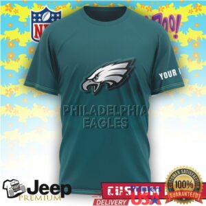 Philadelphia Eagles x Scooby Doo Forever Fan Custom Name Dark Green T Shirt