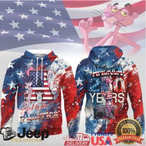 Pink Panther A is for America 250 Years of Freedom USA Flag T shirt