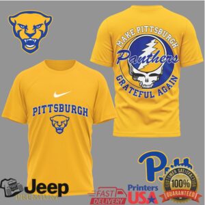 Pittsburgh Panthers Make Pitt Grateful Again Retro Skull Graphic T Shirt Pittsburgh Panthers Make Pitt Grateful Again Retro Skull Graphic T Shirt