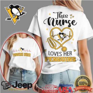 Pittsburgh Penguins Nurse Shirt This Nurse Loves Her Penguins Hockey T Shirt
