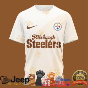 Pittsburgh ST Shirtlers International Cat Day Paw Print Graphic T Shirt
