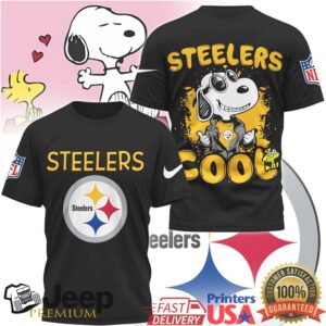 Pittsburgh ST Shirtlers Snoopy Joe Cool NFL Graphic T Shirt Pittsburgh ST Shirtlers Snoopy Joe Cool NFL Graphic T Shirt