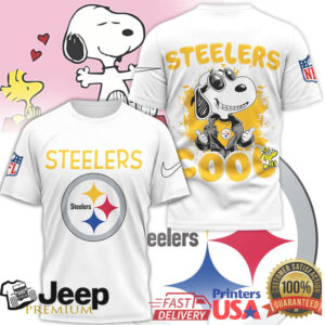 Pittsburgh ST Shirtlers Snoopy Joe Cool NFL Graphic T Shirt