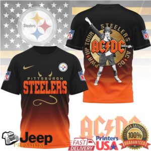 Pittsburgh ST Shirtlers x ACDC PWRUP Tour Rock Band Mashup T Shirt