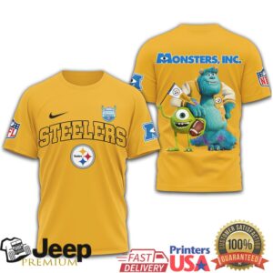 Pittsburgh ST Shirtlers x Monsters Inc. Disney NFL Football Graphic T Shirt Pittsburgh ST Shirtlers x Monsters Inc. Disney NFL Football Graphic T Shirt