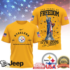 Pittsburgh ST shirtlers 250 Years of Freedom 1776 2026 Patriotic NFL Graphic T shirt Pittsburgh ST shirtlers 250 Years of Freedom 1776 2026 Patriotic NFL Graphic T shirt