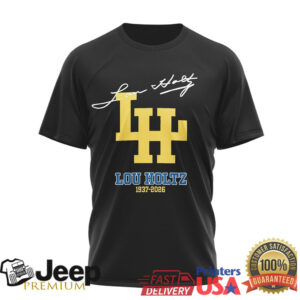 Rest In Peace Coach Lou Holtz True Legend Signature Tribute T Shirt