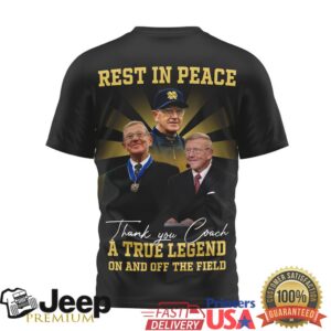 Rest In Peace Coach Lou Holtz True Legend Signature Tribute T Shirt