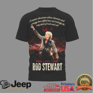 Rod Stewart One Last Time Farewell Tour T Shirt Rod Stewart One Last Time Farewell Tour T Shirt