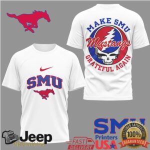 SMU Mustangs Make SMU Grateful Again Pony Up Deadhead Mashup T Shirt